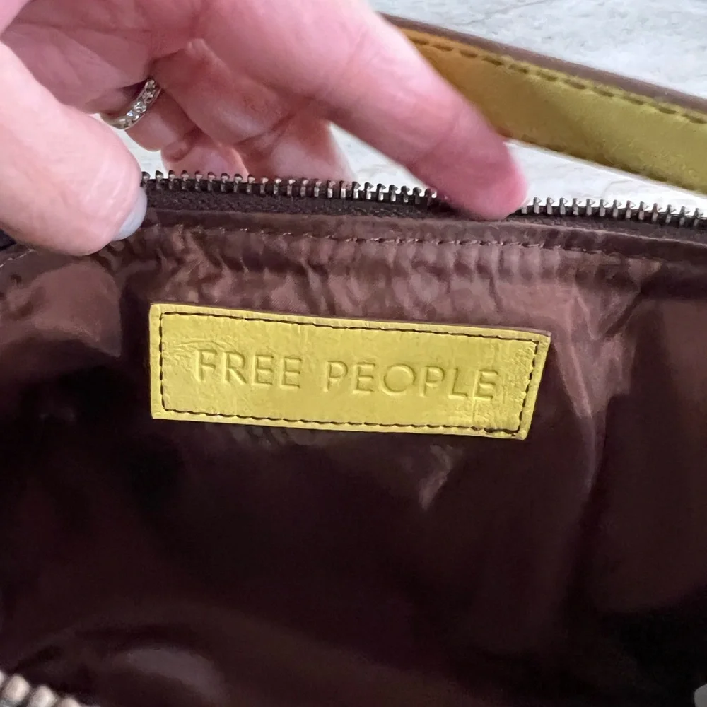 Free People leather Yellow Designer Shoulder Bag - Picture 11 of 13